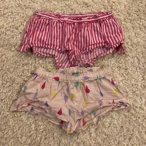 (2) Aerie sleep shorts
